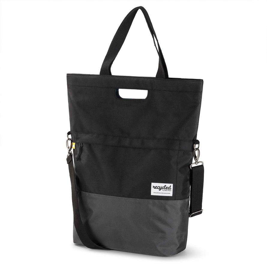 Sacoche vélo porte bagage simple recyclée 20 litres Urban Proof noir gris