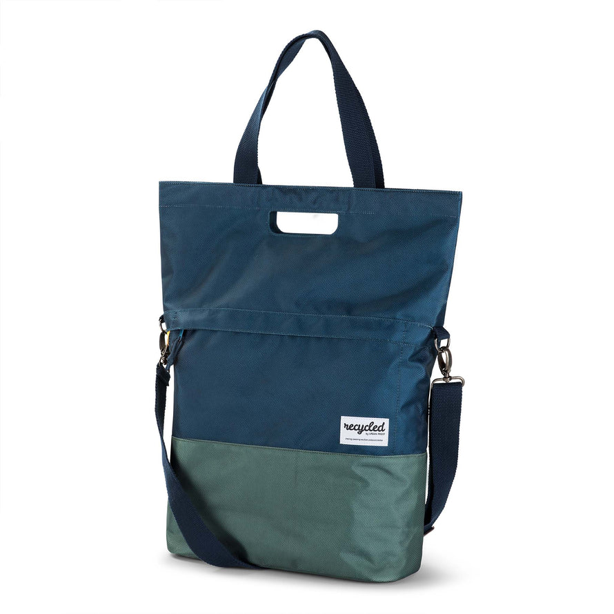 Sacoche vélo porte bagage simple recyclée 20 litres Urban Proof bleu vert