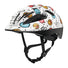 Casque vélo enfant Abus Smooty 2.0 blanc avec motifs emojis colorés pour sécurité siège vélo