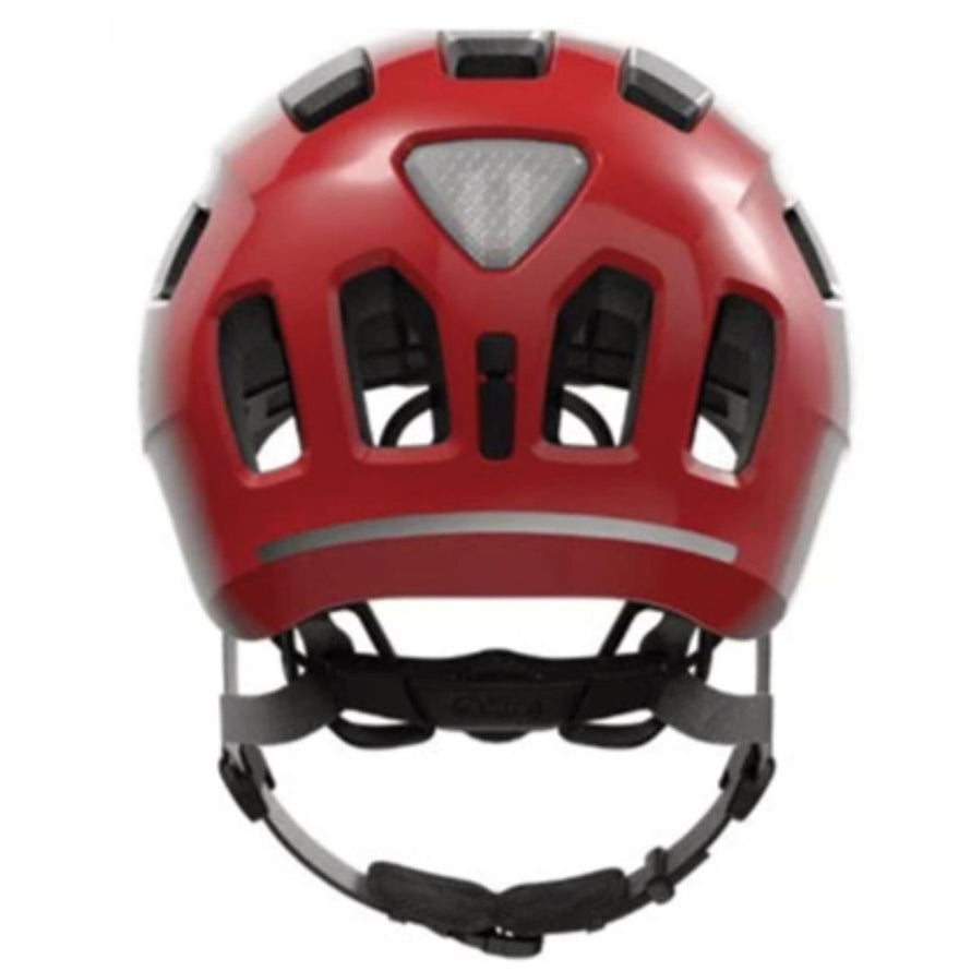 Casque vélo enfant Abus Youn-I 2.0 Supporter rouge avec réflecteur arrière pour sécurité accrue