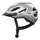 Casque vélo Abus Urban-I 4.0 blanc avec lumière avant intégrée pour sécurité et confort en milieu urbain
