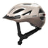 Casque vélo Abus Urban-I 4.0 beige avec lumière arrière intégrée pour sécurité et confort en milieu urbain