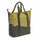 Sacoche vélo  réfléchissante Oslo Shopper 24L New Looxs pour porte-bagages arrière olive