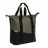 Sacoche vélo  réfléchissante Oslo Shopper 24L New Looxs pour porte-bagages arrière noir et kaki