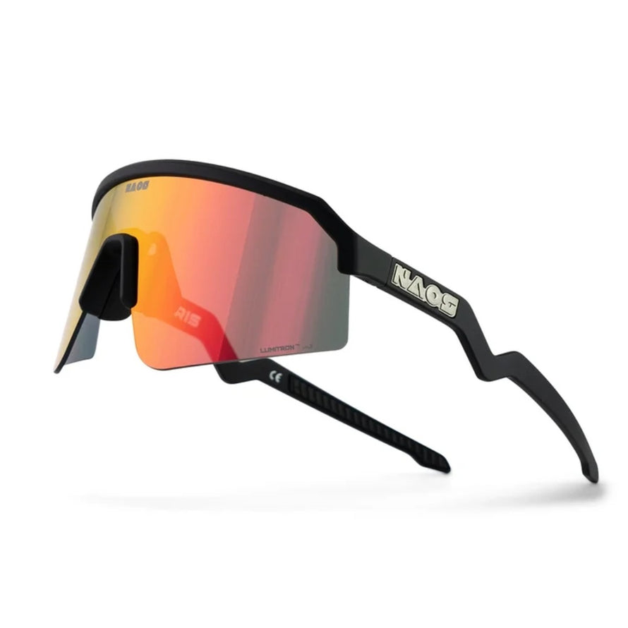 Lunettes de velo Action Naos Ziris Regular avec verre rouge miroir pour une protection et un style sportif