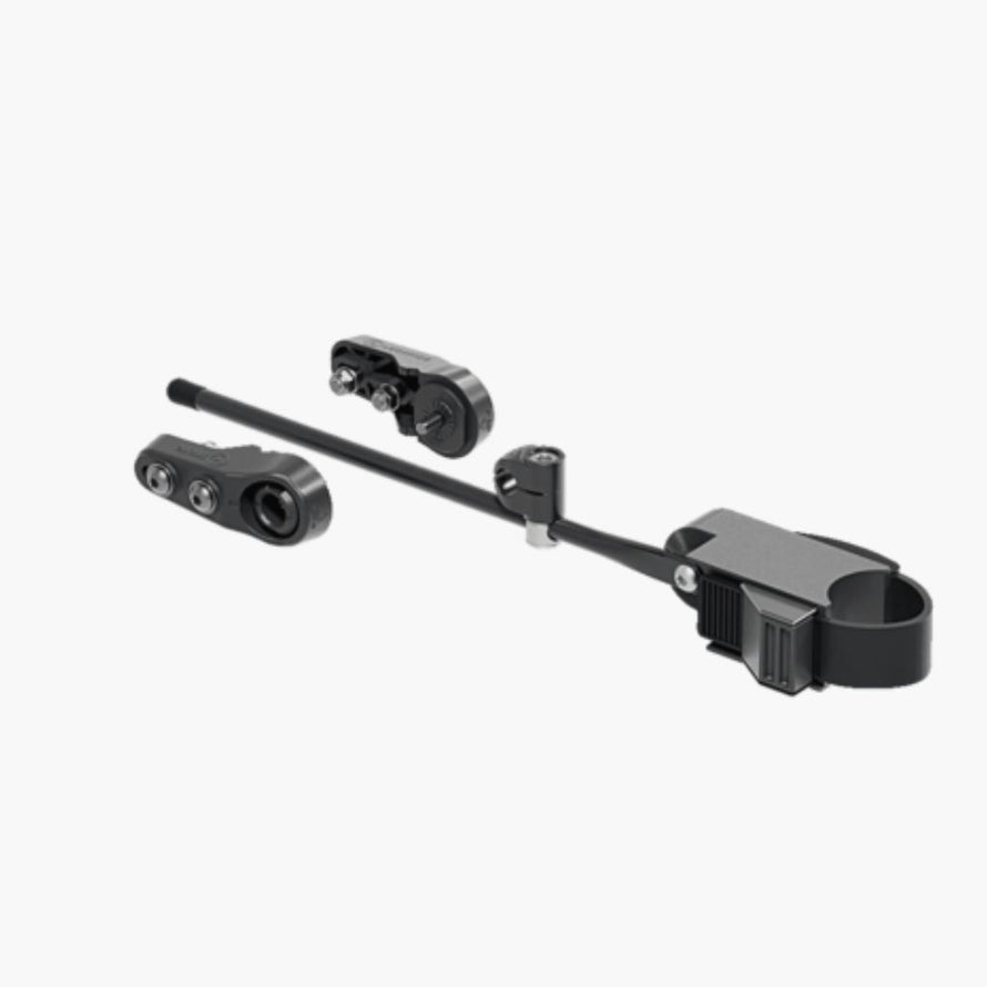 Fixez facilement votre porte-bagages Tubus ou Racktime avec ce kit de montage sur axe à serrage rapide. Idéal pour une installation rapide et sans outil.
