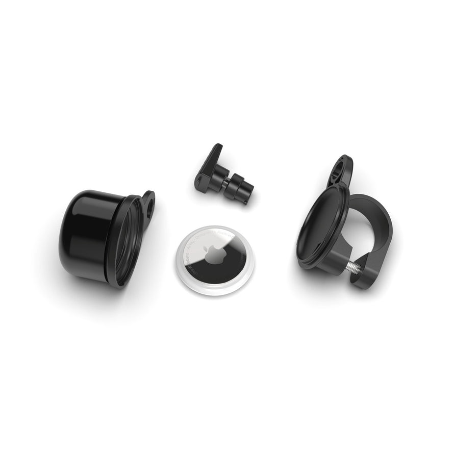 Sonnette AirBell Original 22 mm avec support compatible AirTag pour vélo, marque AirBell