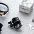 Sonnette AirBell Original 22 mm noire avec support AirTag intégré pour guidon vélo compatible Apple AirTag