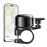 Sonnette AirBell Pro 22 mm noire pour vélo, design compact et installation facile