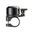 Sonnette AirBell Pro 22 mm noire pour velo avec fixation rapide et design moderne