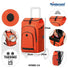Caddie velo Andersen Royal Shopper avec sac isotherme 62L Hydro orange, ideal pour courses et provisions