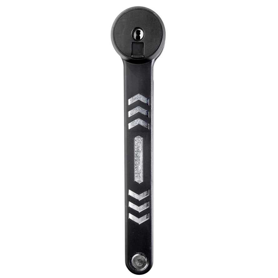 Zoom sur le bras de l'antivol pliable Kryptonite 610 S avec logo et serrure integrée