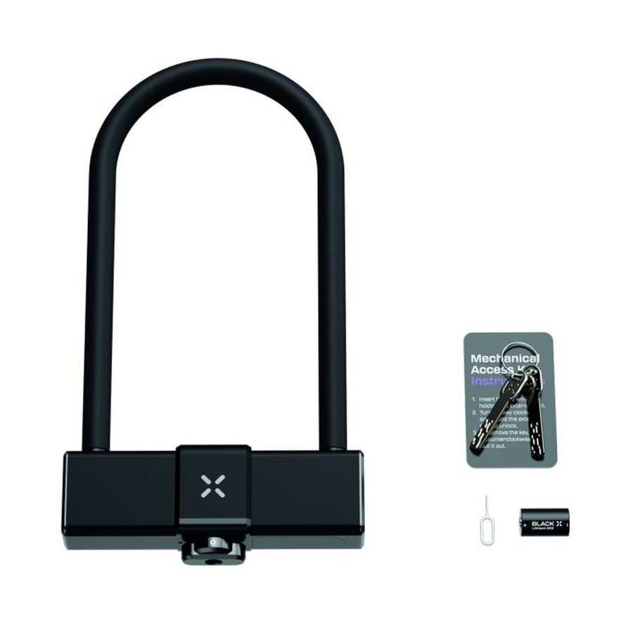 Antivol U connecté Bluetooth Onguard BLACK X Titan STD, sécurité avancée pour vélo avec technologie innovante