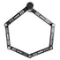 Antivol pliable Kryptonite 610 S ouvert en forme hexagonale pour securite velo optimale