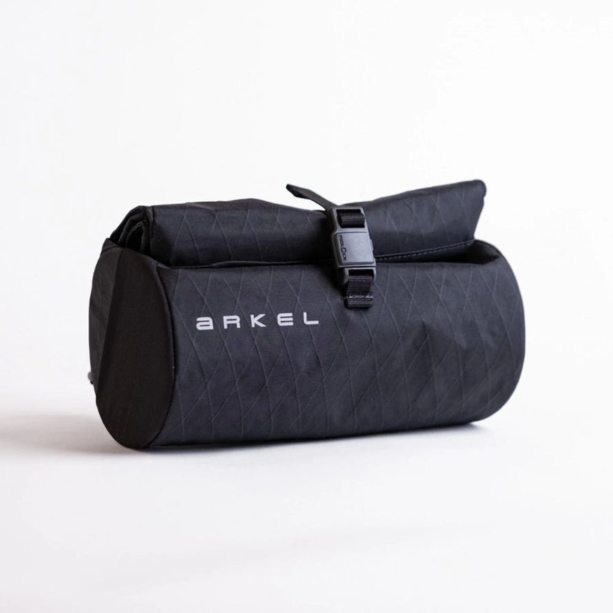 Sacoche de guidon etanche Arkel Burrito noire compacte avec fermeture securisee pour velo urbain