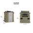 Sac cabas velo Arkel Shopper Xpac kaki, solide et fonctionnel pour transport urbain a velo