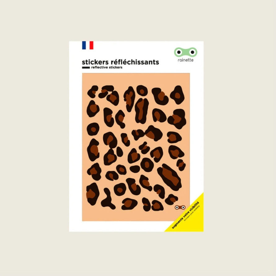 Autocollants réfléchissants vélo Rainette motif style léopard pour sécurité et visibilité optimale
