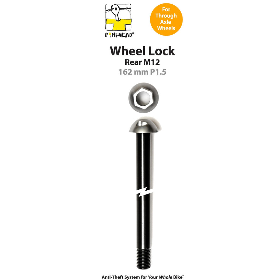 Axe antivol traversant roue arrière M12 x 162 x 1.5