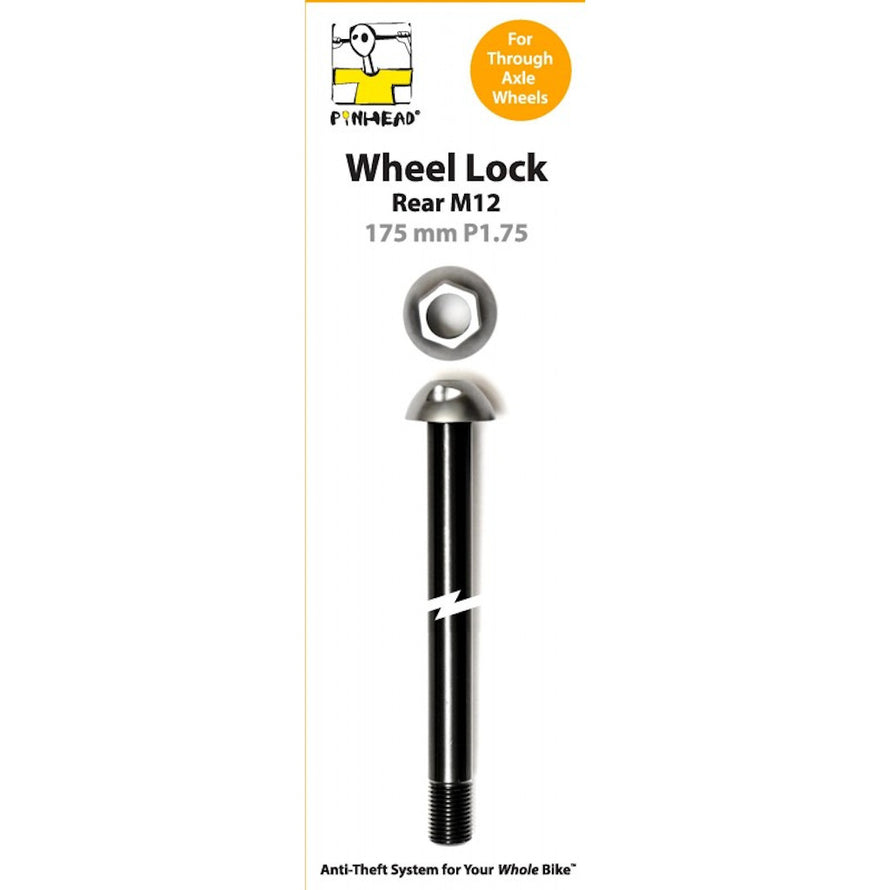 Axe antivol traversant roue arrière M12 x 175 x 1.75