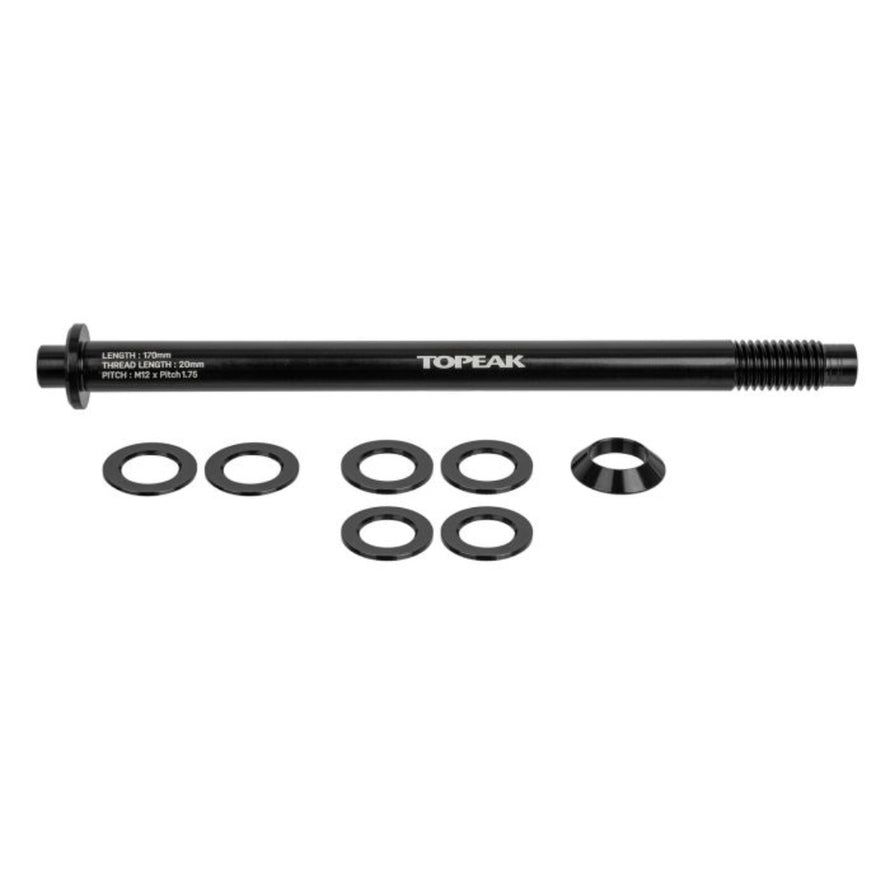 Axe traversant Topeak pour porte-bagages ZI:Rack Series, fixation solide et durable pour vélo