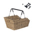 Panier arriere Basil Cento Rattan Look avec fixation rapide compatible MIK et Multi System pour velo urbain pratique et design