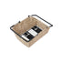 Panier arriere Basil Cento Rattan Look avec fixation rapide compatible MIK et Multi System pour velo urbain pratique