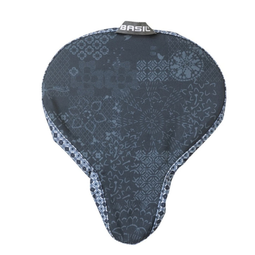 Couvre-selle imperméable Basil modèle Bohème, protection vélo élégante contre la pluie