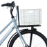 Caisse vélo Basil Crate blanche pour porte-bagages, légère et robuste, idéale pour transport urbain sécurisé et pratique