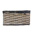 Panier avant en rotin tressé main pour vélo Basil modèle Dijon, style naturel et finition soignée
