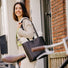 Sac cabas etanche Basil Vive 20 L noir et ecru, parfait pour velo et usage urbain