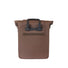 Sacoche Basil City Shopper marron mat pour porte-bagages MIK Studs, idéale pour cyclistes urbains exigeants