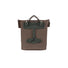Sacoche Basil City Shopper marron pour porte-bagages MIK Studs, design urbain et fixation rapide pour cyclistes