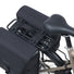 Sacoche double vélo Basil GO amovible 2x16L noire compacte fixée sur porte-bagages arrière