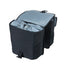 Sacoche double vélo Basil GO amovible 2x16L noire avec intérieur sécurisé et fixation facile au porte-bagages