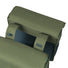 Sacoche double vélo Basil GO amovible 2x16L olive foncé avec système de fixation rapide sur porte-bagages