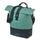 Sacoche vélo de ville Basil Cove 16 L vert et noir avec bandoulière ajustable et fermeture sécurisée