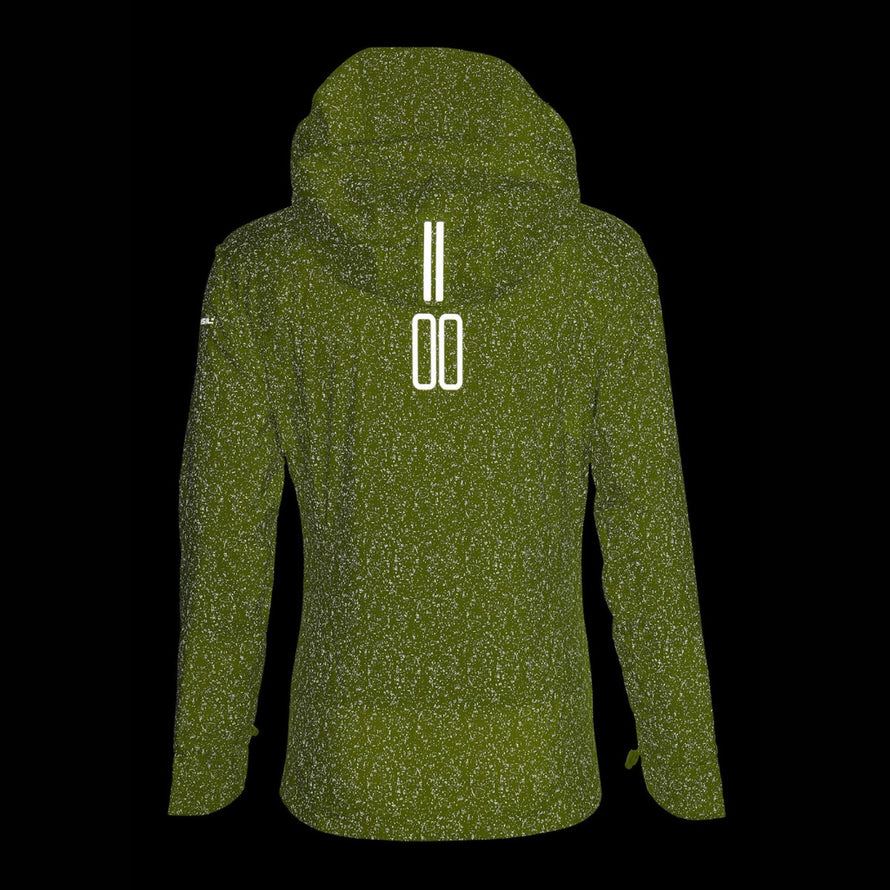 Veste de pluie femme Basil Skane Hivis haute visibilité avec capuche ajustable et zip imperméable pour cyclistes