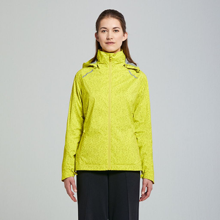 Veste de pluie jaune et réfléchissante idéale pour le vélotaf 