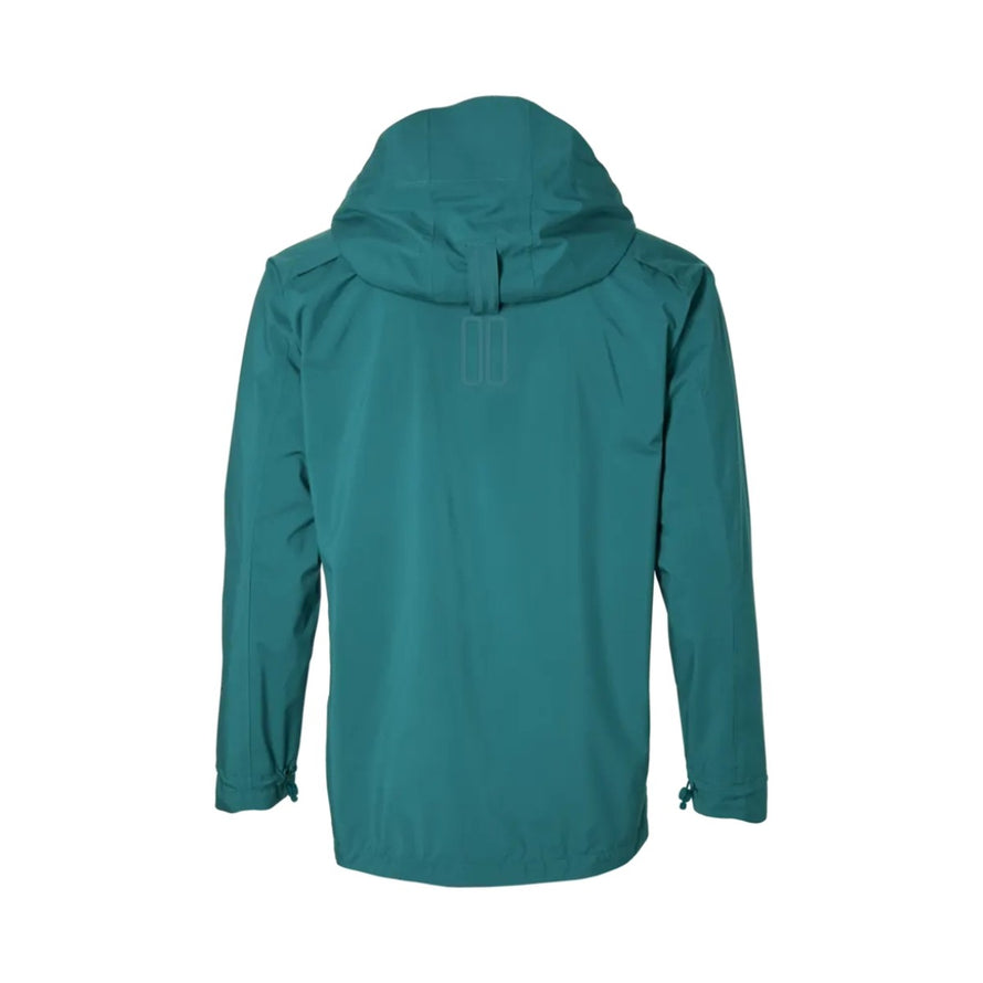 Veste pluie imperméable Basil Skane homme bleu avec capuche, idéale pour cyclistes urbains actifs et protection contre la pluie