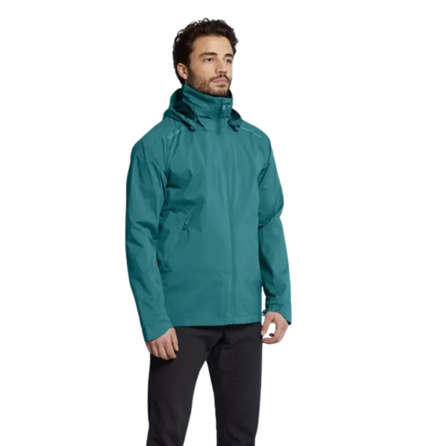 Veste pluie imperméable Basil Skane homme bleu-vert, légère et pratique pour cyclistes urbains