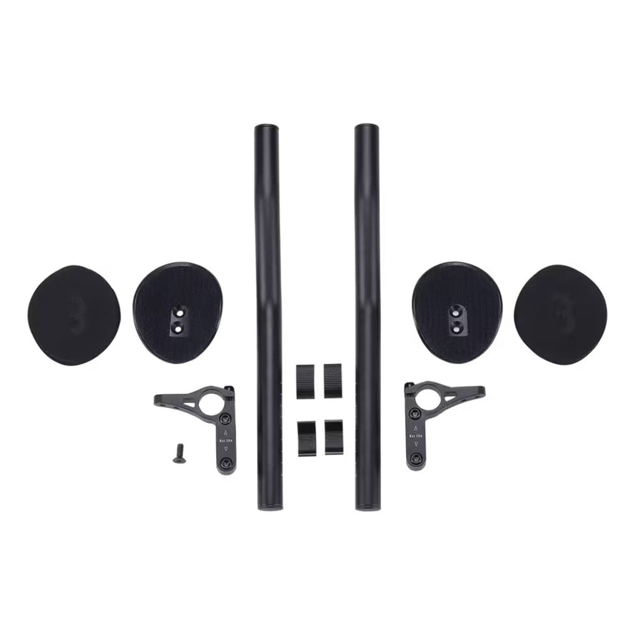 Prolongateurs vélo BBB AeroLight avec appuis-bras réglables pour une position aérodynamique et un meilleur confort en cyclisme