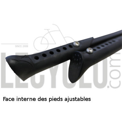 Béquille double vélo repliable sur le côté et hauteur ajustable  - #4