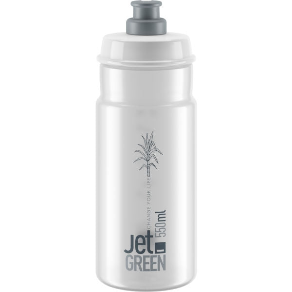 Bidon vélo Elite Jet Green transparent- #1