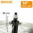 Roue avant 14 pouces enfant bike original avec jante grise et moyeu noir modele roue de velo enfant