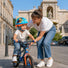 Casque vélo enfant brandless Pat'Patrouille bleu avec motif chien pompier pour sécurité et confort ludique