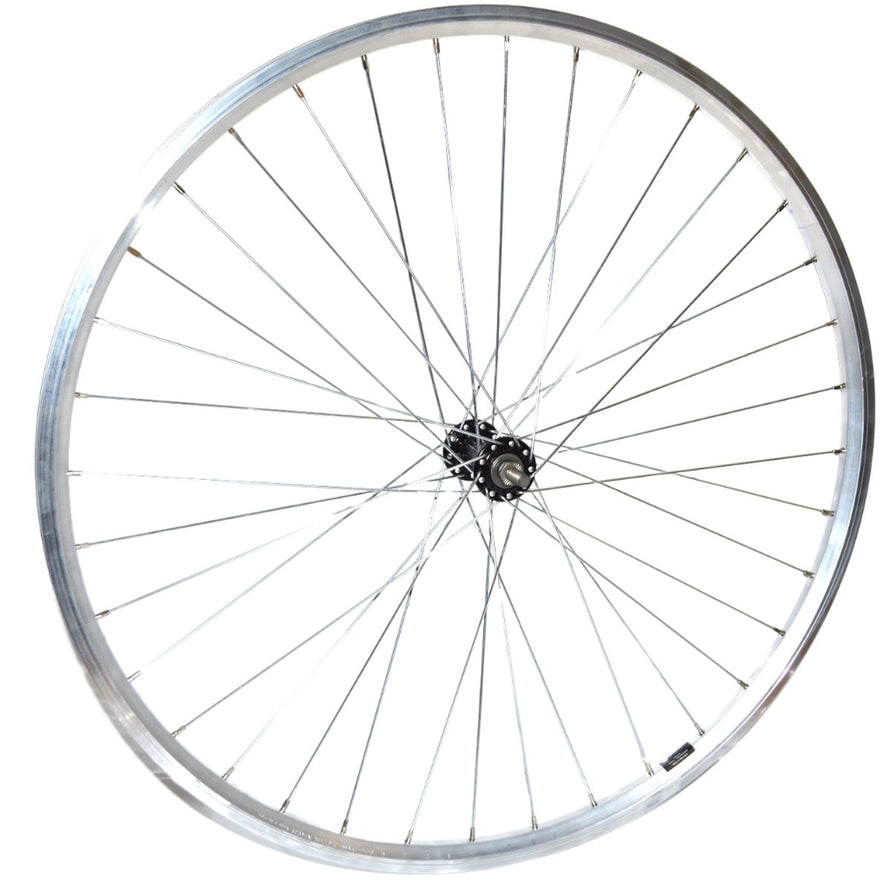 Roue avant 28 pouces brandless avec axe à écrous, parfaite pour entretien et remplacement de vélo