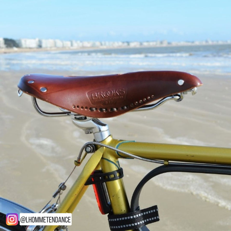 Selle vélo cuir Brooks B17 Carved brun pour homme - #3