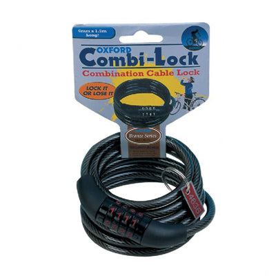Cable spirale à code 150 cm x 6 mm -  Combi Lock Oxford - #1