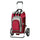 Caddie vélo Andersen Royal Plus rouge avec sac isotherme 62L et châssis alu, idéal pour courses à vélo et balades