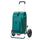 Caddie vélo Andersen Royal Plus avec sac isotherme 62L vert bleu, idéal pour courses et balades à vélo